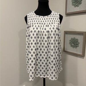 MELLODAY Blouse With Smocked Yoke NWT!